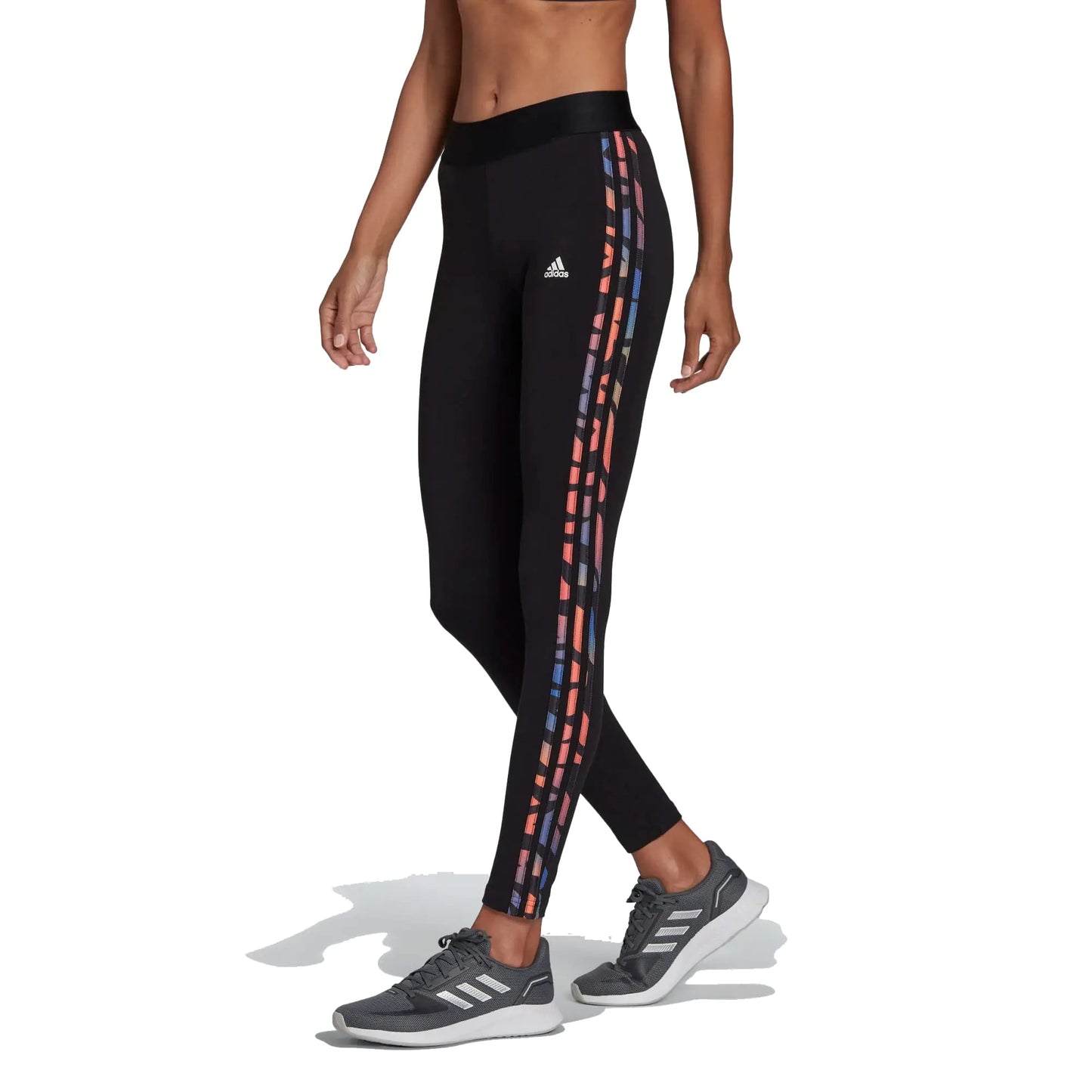 adidas Women's Essential Black 3-Stripes Leggings