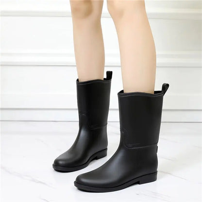 Women's Mid-Tube Waterproof Rain Boots