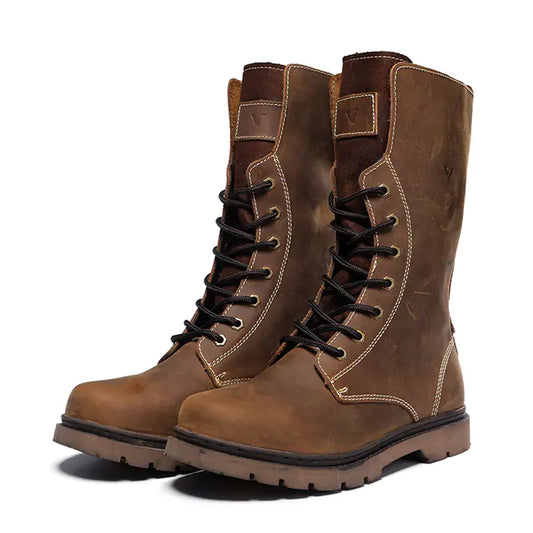 Unisex All-Weather Leather Hiker Boots