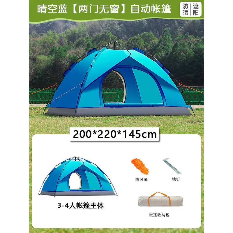 Winter Camping Tent for 5 People, Waterproof Set