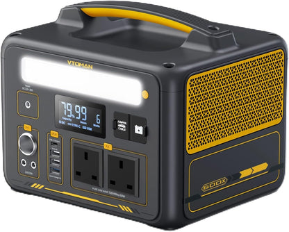 VTOMAN JUMP 600X Portable Power Station – 299Wh LiFePO4 Solar Generator