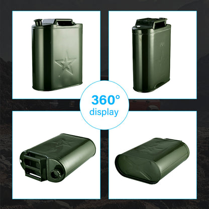 20L Metal Jerry Can Green Car Storage Fuel Petrol  Container & Flexi Spout