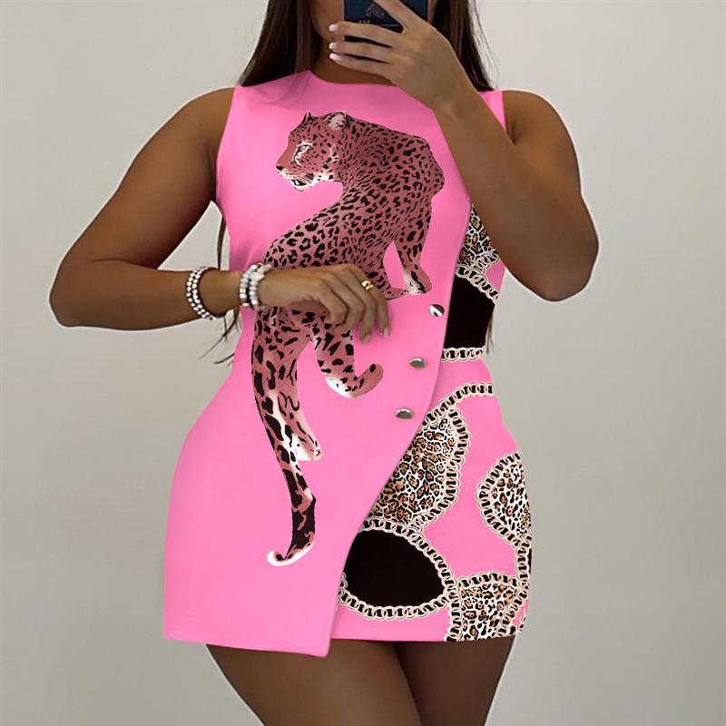 Women’s Bodycon Asymmetric Slim-Fit Mini Dress