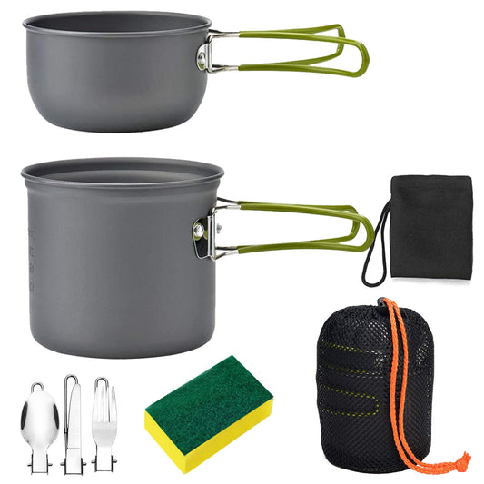 8-Piece Aluminum Camping Cookware Set
