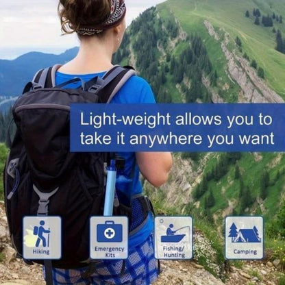 Portable Water Filter for Hiking, Camping & Travel