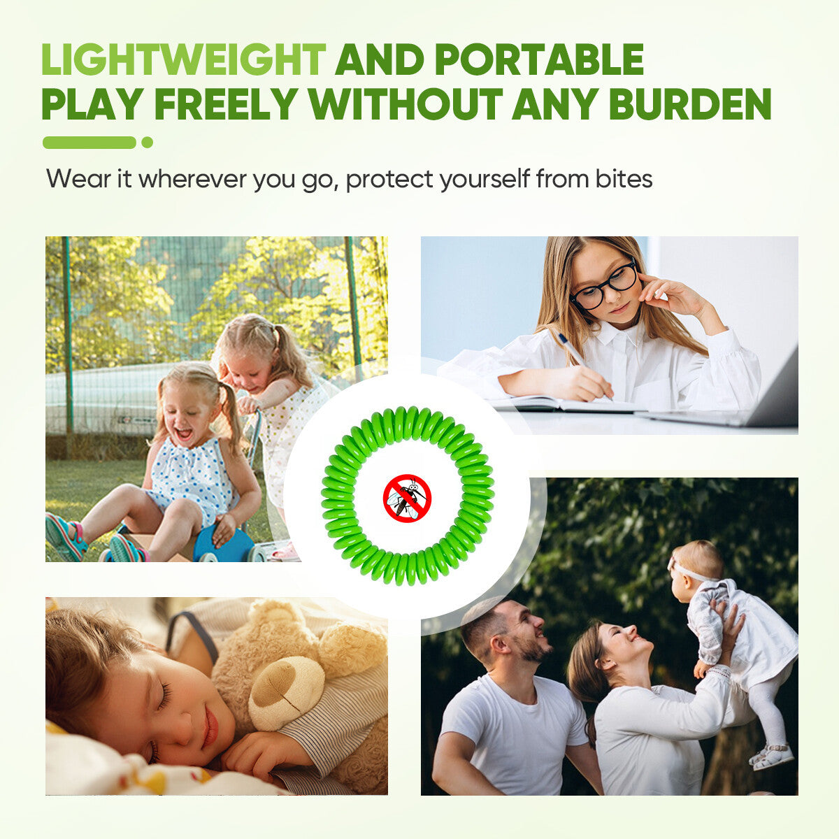 Mosquito Repellent Bracelets 10 Pack All Natural, Deet Free And Waterproof Bands