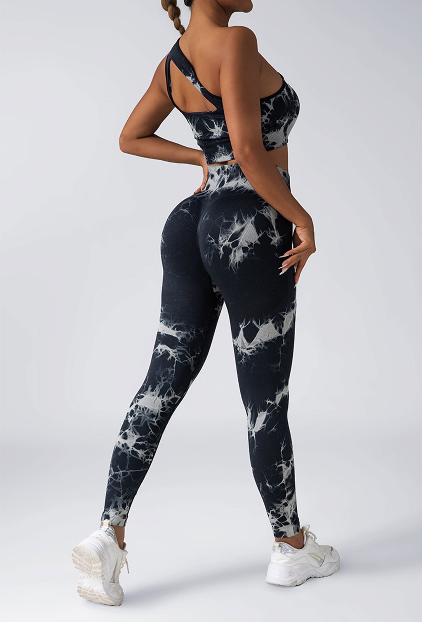 Women’s Scrunch Gym Tights – High Waist, Butt Enhancing, Tie-Dye Activewear