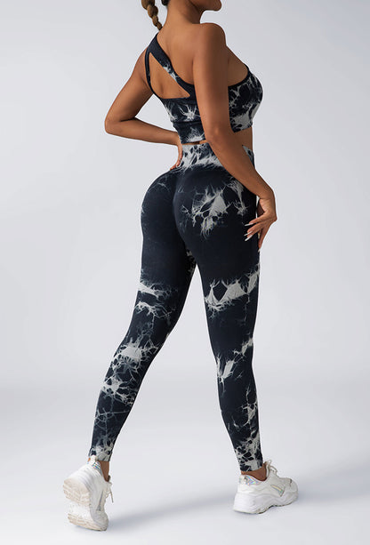 Women’s Scrunch Gym Tights – High Waist, Butt Enhancing, Tie-Dye Activewear