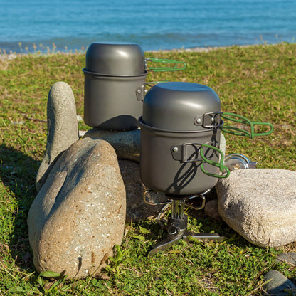 8-Piece Aluminum Camping Cookware Set