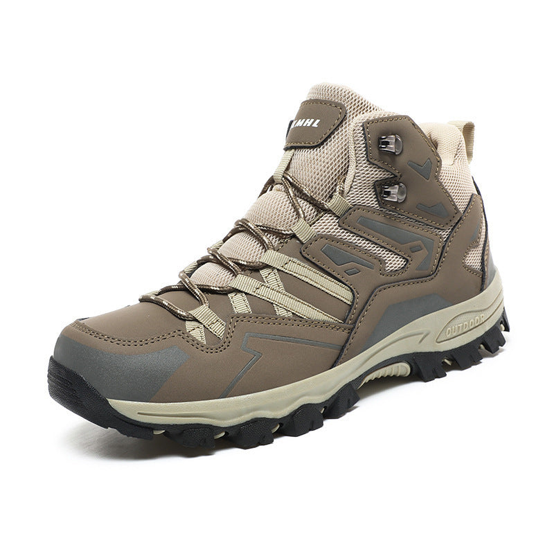 Men’s High-Top Hiking Sneakers – Rugged Outdoor Trail Shoes