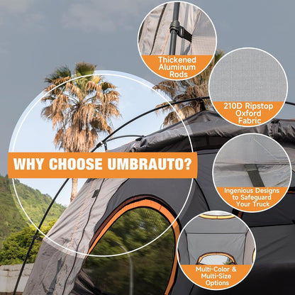 Truck Bed Tent – Fits 5.5-5.8ft Pickup Beds | 3000mm Waterproof & Easy Setup