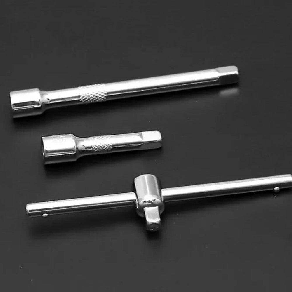 46 Piece 1/4 Inch  Ratchet Socket And Bit Set