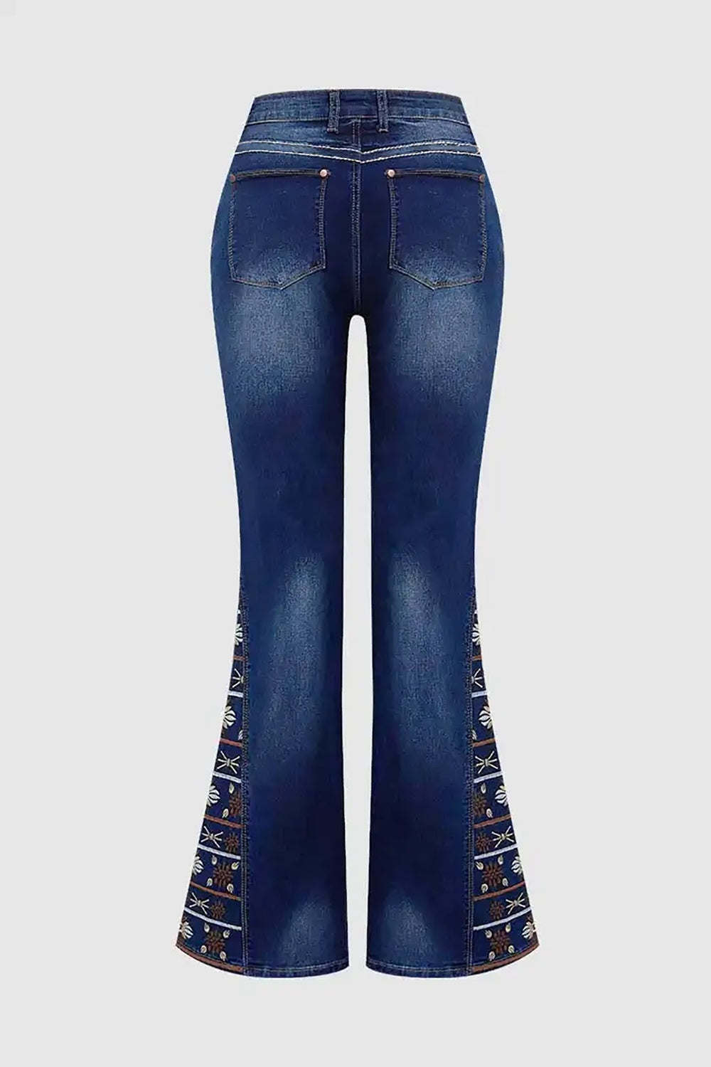 Women's High-Waist Heavily Ripped Jeans, Wide-Leg Full-Length Jeans With A Destroyed Streetwear Finish, Light-Wash Denim For All Seasons