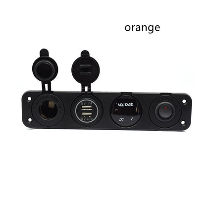 Four-in-one Blue Light USB Socket For Car And Boat