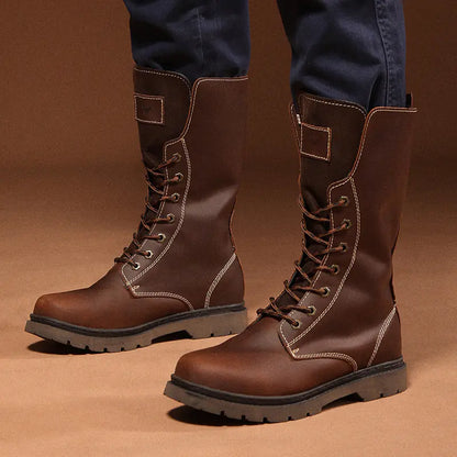 Unisex All-Weather Leather Hiker Boots