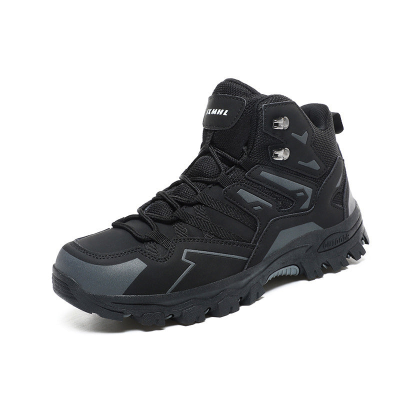 Men’s High-Top Hiking Sneakers – Rugged Outdoor Trail Shoes