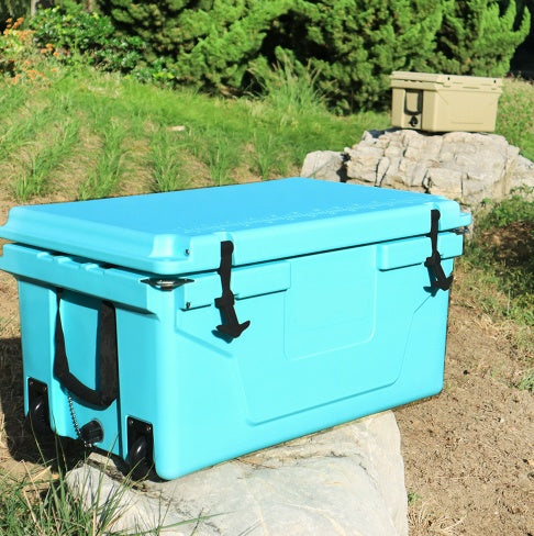65QT Outdoor Cooler Box – Heavy-Duty Ice Chest for Camping, Fishing & Tailgating (Blue)