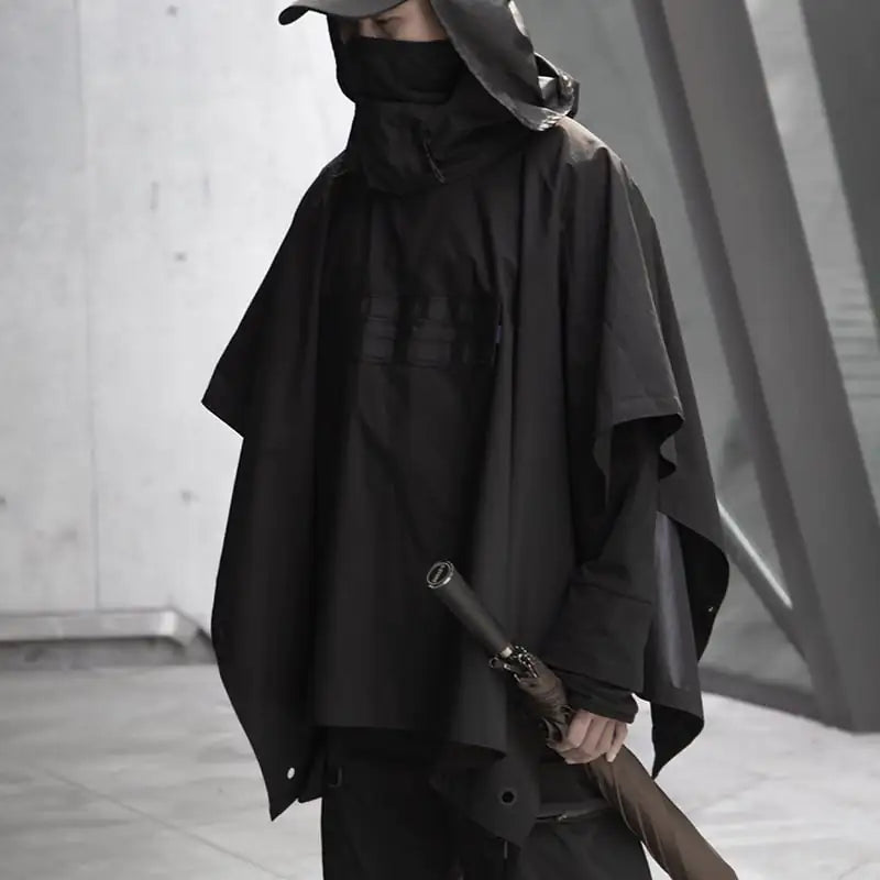Dark Cloak Windproof Rain and Snow Jacket for Outdoors