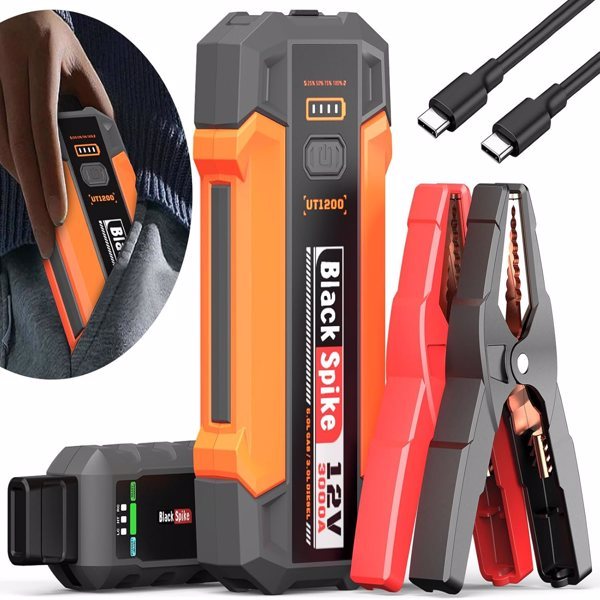 Portable Jump Starter - Power Bank, 12000mAh, 12V  Model UT1200,