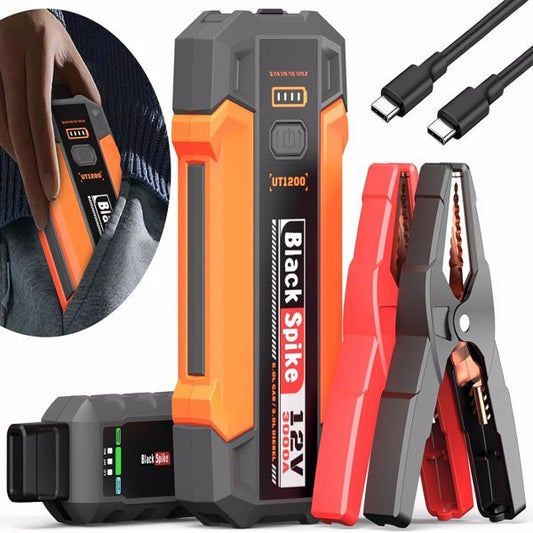 Portable Jump Starter - Power Bank, 12000mAh, 12V  Model UT1200,