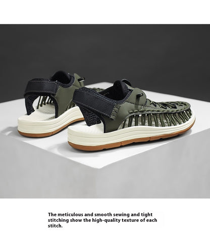 Men's Summer Woven Hollowed Sports Outdoor Trekking Shoes Sandals