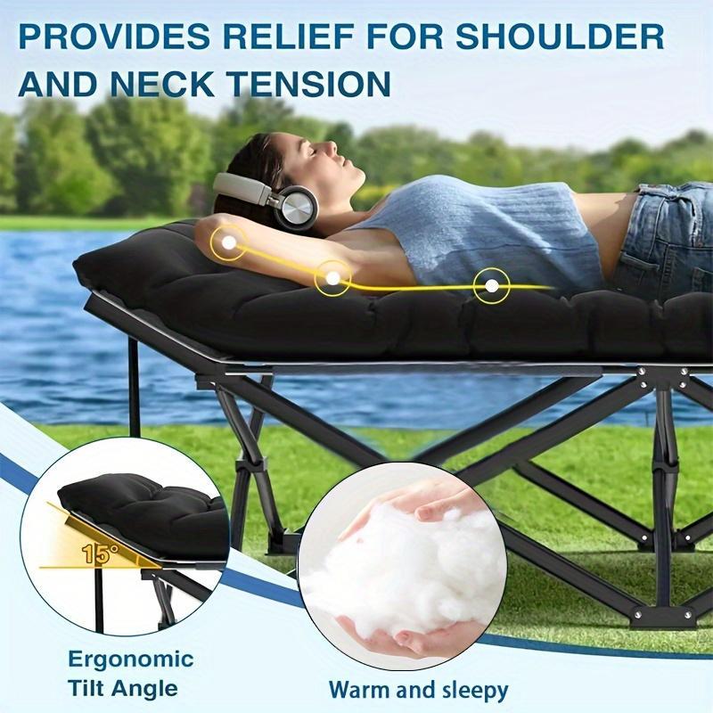 Heavy-Duty Folding Camping Bed – Portable & Sturdy for Travel, Office, or RV