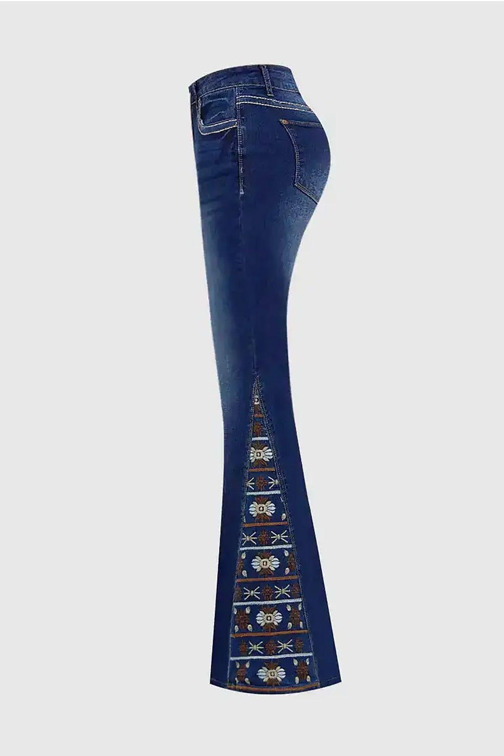 Women's High-Waist Heavily Ripped Jeans, Wide-Leg Full-Length Jeans With A Destroyed Streetwear Finish, Light-Wash Denim For All Seasons