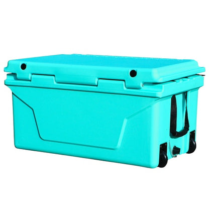 65QT Outdoor Cooler Box – Heavy-Duty Ice Chest for Camping, Fishing & Tailgating (Blue)