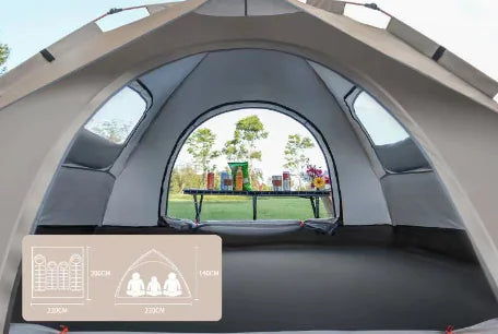 Winter Camping Tent for 5 People, Waterproof Set