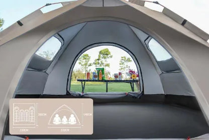 Winter Camping Tent for 5 People, Waterproof Set