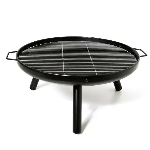 23" Wood-Burning Fire Pit with Grill Rack – Outdoor & Patio Ready