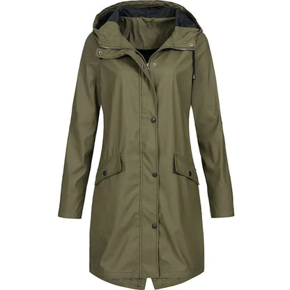 Women's Waterproof Windproof Hiking Rain Jacket
