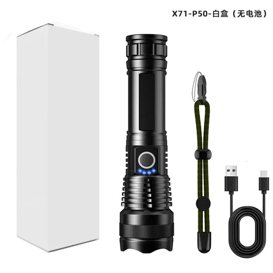 X92 Power Beam USB Flashlight