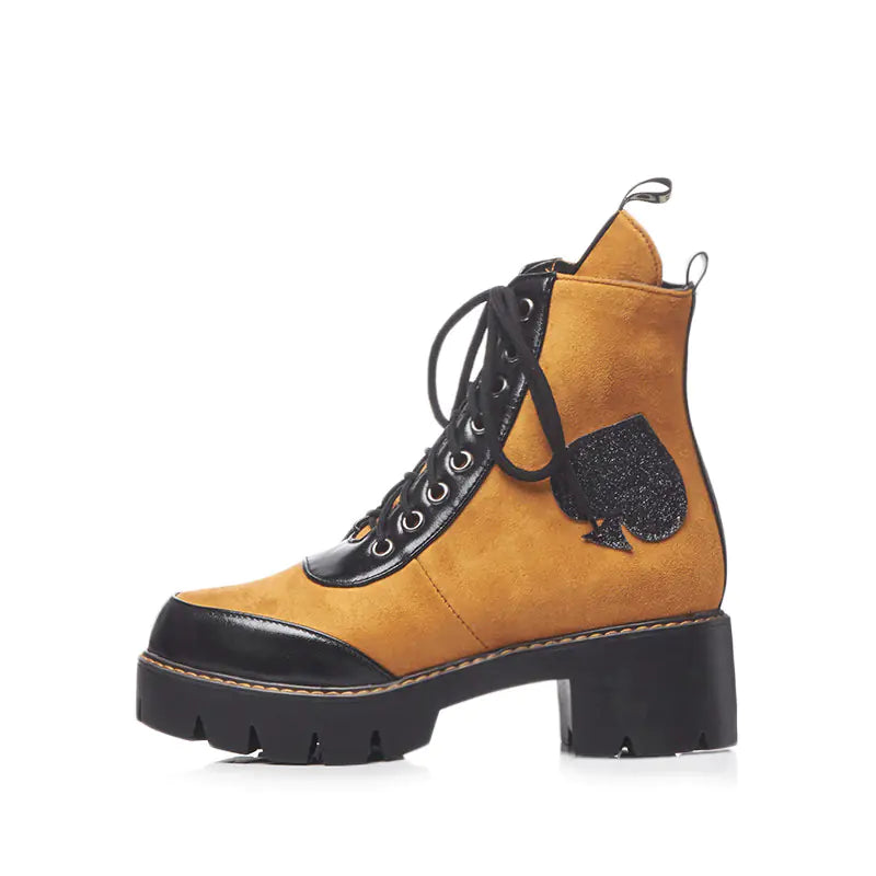 Martin Boots with Laces and Heart Design
