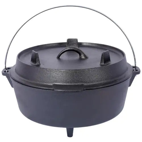 Outdoor Camping Deep Cast Iron Pot / Dutch Oven