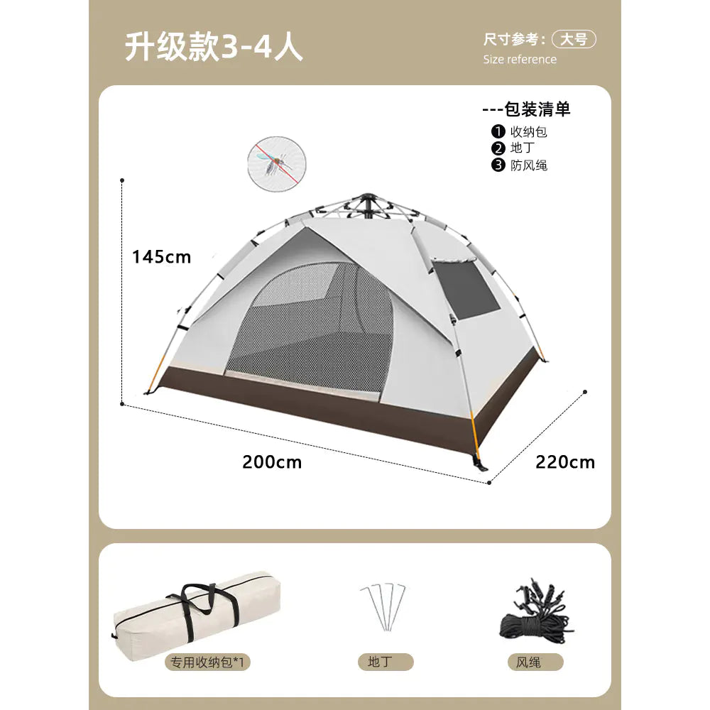 Winter Camping Tent for 5 People, Waterproof Set