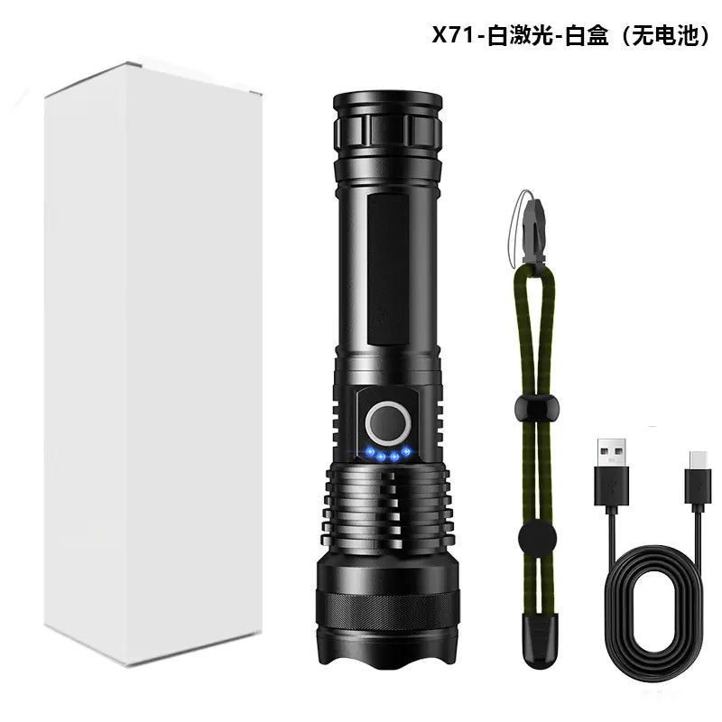 X92 Power Beam USB Flashlight
